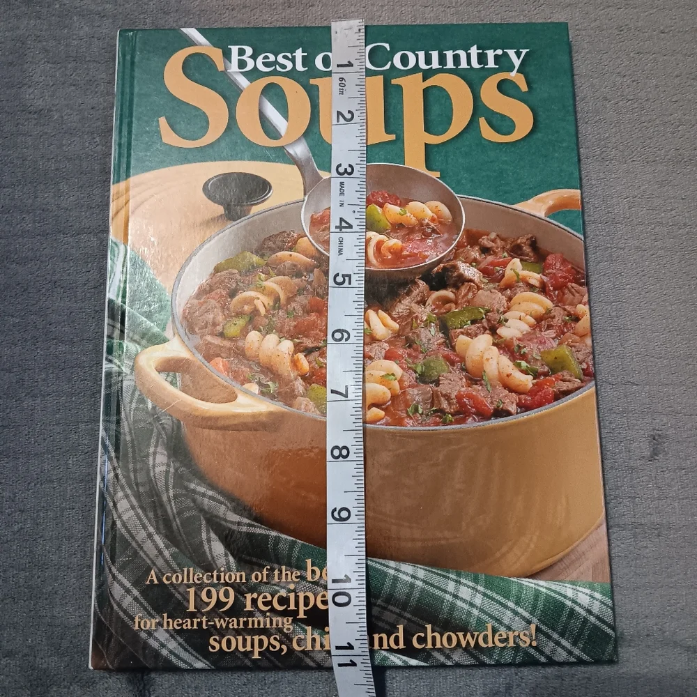 Country Farmhouse Cottage Best of Country Soups Cookbook Cabincore Kitchen Book